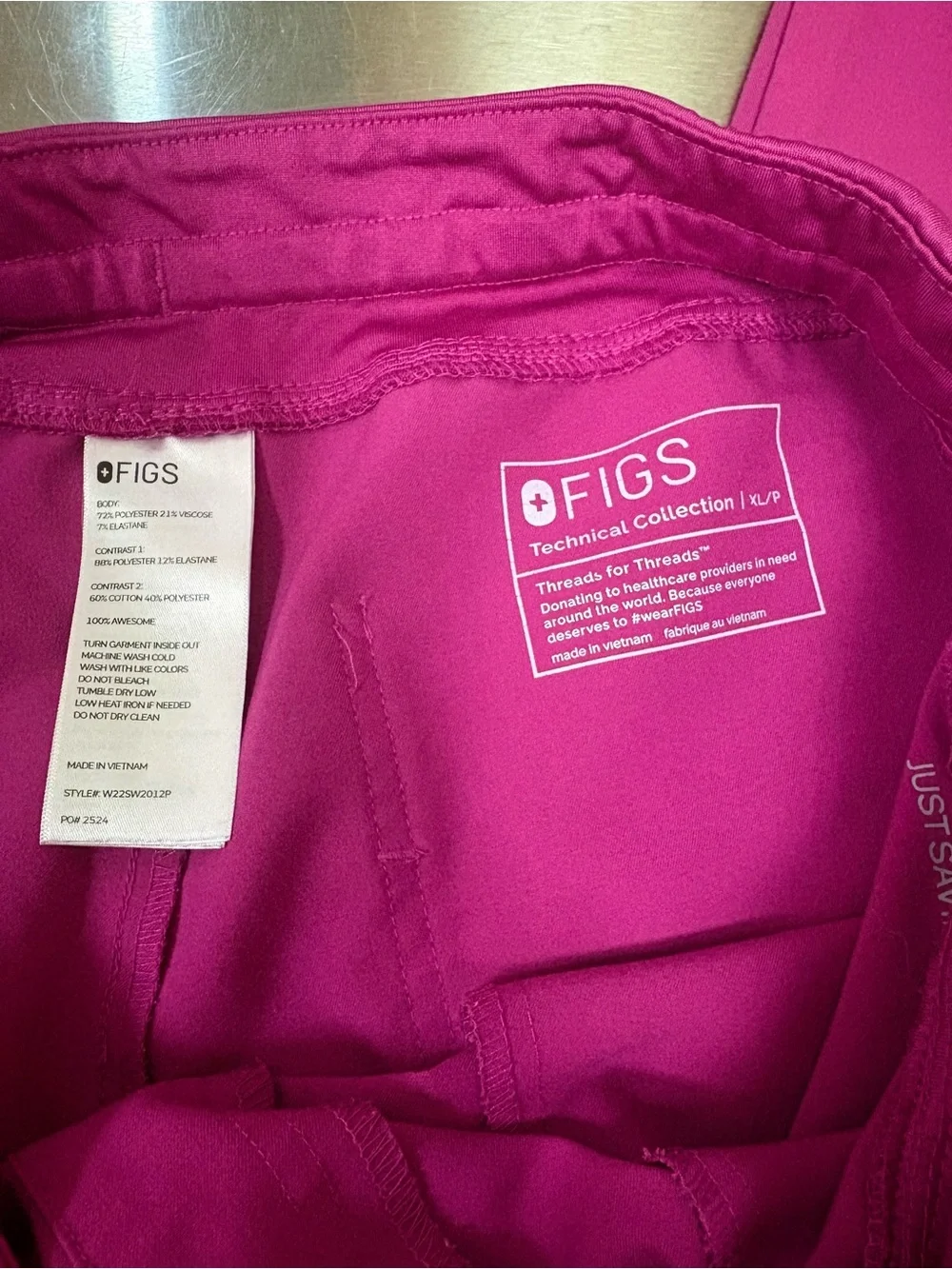 Figs Raspberry Sorbet HW Zamora scrub pants